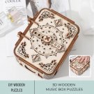 DIY 3D Wooden Code Music Box Kits Treasure Password Case, Random Musical, Kid Brain Teaser Puzzle Bo