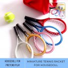 2Pcs/set Miniature Tennis Racket, Miniature Equipment Doll Sport, Miniatur Schlagball, Sport Zubehö