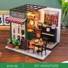 Diy Miniature Coffee Shop Kit, Miniature Coffee House With Piano, Miniature Cafe, Magasin De Café M