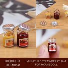 2 Pcs Miniature Strawberry Jam, Miniature Lemon Jam Jar, Tiny Jam Jar For Doll Kitchen Toy Accessori