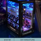 DIY Miniature Future World, Miniature City Bookshelf Set, DIY Book Nook Kit, Bookshelf City Miniatur