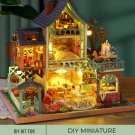 DIY Miniature Castle House Kit, Miniature Beautiful Rooms Surrounded by Greenery, Miniature Dreamy B