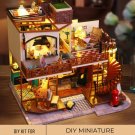 DIY Miniature Big Cozy House Kit, DIY Modern House Kit, Miniature Music Lover’s House, DIY Kit wit