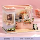 DIY Miniature Tea & Coffee Shop Kit, Miniature Tea House and Bakery, Miniature Bread Cake Shop, Tiny