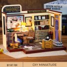DIY Miniature Detective Room Kit, Miniature Detective Agency, Miniature Crime Solver’s Room, Mini 