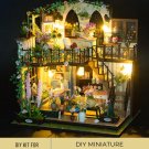 DIY Miniature Flower Room Paradise Kit, Miniature Flower House, Miniature Floral Two-Story House, Ti