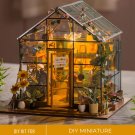 DIY Miniature Greenhouse Kit, Miniature Flower Garden Oasis, DIY Flower Garden Craft Set, Miniature 