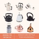 1Pc Miniature Retro Kettle Pot For Doll House Decoration, Mini Retro Kettle Decor, Small Vintage Ket
