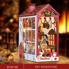 DIY Miniature Christmas Bookshelf, Miniature Snowy City, Craft a Miniature Christmas Wonderland, Boo