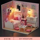 DIY Miniature Pink Room Kit, Miniature Girl Room, Miniature Pink Girls Room, DIY Miniature Room for 