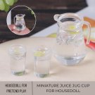 3Pcs Miniature Lemon Juice, Miniature Drink, Miniature Juice For Doll House, Mini Cup, Miniature Gla