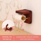 1Pc Miniature Tissue Paper Roll Paper with Stand, Mini Toilet Tissue, Miniature Tissue for Bathroom 
