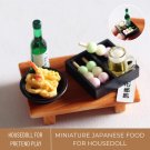 Miniature Japanese Food, Miniature Sushi Fishball, Miniature Tempura Bento, Mini Kitchen Decor, Mini