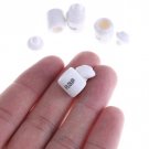 4 Pcs Miniature White Ceramic Storage Jars, Miniature Sugar Jars, Mini Tea Jars, Tiny Rice Jars, Min