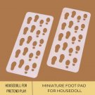 1Pc Miniature Footpad, Miniature Foot Pad Floor Rug, Mini Rug Footpad For Doll House Decor