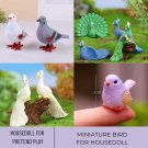 1Pc Miniature Bird, Miniature Pigeon, Miniature Peacock, Miniature Albino Peacock, Plastic Clockwork