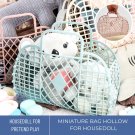 1Pc Miniature Bag Hollow,  Mini Bag Holiday, Mini Plastic Portable Bath Basket, Miniature Bag Beach,