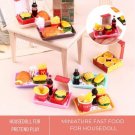 Miniature Fast Food, Miniature Hamburger, Mini French Fries, Mini Coke, Mini Ice Cream, Tiny Food fo