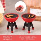 1Pc Miniature BBQ Grill, Miniature Grilled Sausage, Dollhouse Grill, Dollhouse Mini Kitchen Decor, M