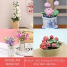 1Pc Miniature Hyacinth Plant, Miniature Ceramic Pot Pink Lotus, Miniature Red Yellow Red Flower Plan