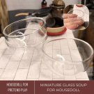 1Pc Miniature Glass Soup, Dollhouse Kitchenware, Miniature Food Bowl, Miniature Soup Plate