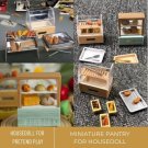 1 Set Miniature Pantry, Miniature Ice Cream, Props Decor Toy, Miniature Food Display