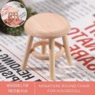 1 Pc Miniature Round Stool Chair, Miniature Furniture Accessories, Doll House Decor Kids Toys, Minia
