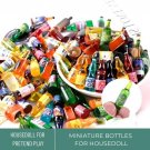 20Pcs Miniature Bottles, Miniature Wine Drink Toy, Miniature Supermarket Accessories, Mini Bottle, D