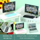 Miniature Computer Set, Miniature Laptop, Mini Black/White/Pink Computer, Mini White/Silver Laptop, 