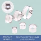Set Miniature Stainless Steel Round Clay Cutter, Small Circle Cutting Die, Miniature Polymer Clay Cu