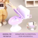1 Pc Miniature Closestool, Mini Toilet for Dollhouse Bathroom Accessories, Miniature Furniture, Pupp