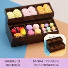 1 Pc Miniature Rack Display, Miniature Supermarket Model Furniture, Mini Fruit and Vegetable Rack, F