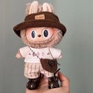Stylish Labubu Doll Clothes with Hat, Labubu Fashion Doll Outfit with Handbag Shoes and Hat, Crochet