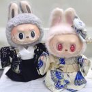 Traditional Kimono Outfit for Labubu Doll, Cute Kimono Set for Labubu, Elegant Kimono and Accessorie
