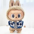 Stylish Labubu Office Look, Labubu Work Outfit with Knit Sweater and Tie, Office Style Labubu Clothe