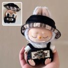 Stylish Bear Jumpsuit for Labubu Doll, Bear Jumpsuit with Hat for Labubu Outfit, Bear Costume Labubu
