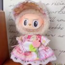 Dutch Traditional Outfit for Labubu, Handmade Klederdracht Dress for Labubu, Pink Klederdracht Costu