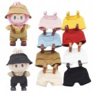 Adorable Suspender Labubu Outfit, Suspender Clothes for Labubu, Colorful Suspender Outfit Labubu Dol