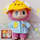 Cute Crochet Bucket Hat and Coat for Labubu Outfit, Handmade Bucket Hat Labubu, Kawaii Labubu Outfit