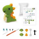DIY Crochet Kit Dinosaur, Easy Starter Crochet Kit, Dinosaur Animal DIY Crochet for Beginners, Amigu