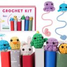 DIY Cute Animal Head Crochet Kit, Animal Crochet Kit, Amigurumi Animal, Crochet with Step-by-Step Vi