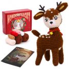 DIY Deer Crochet Kit, Christmas Amigurumi, Animal Crochet Christmas Plush, Crochet Kit with Step-by-