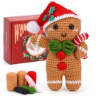 DIY Gingerbread Crochet Kit, Crochet Gingerbread Christmas Decor, Christmas Amigurumi, Crochet with 