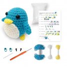 DIY Crochet Kit Penguin, Amigurumi Crochet Set with Tutorial, Animal Crochet Set, DIY Crochet for Be