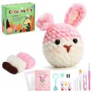 DIY Rabbit Crochet Kit, Crochet Animal Kits, Beginners Crochet Kit, Crochet Kit for Adults Gift Birt