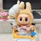 Kawaii Chef Clothes for Labubu, Labubu Kitchen set Clothing with Hat
