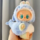 Adorable Blue Shark Costume for Labubu, Plush Doll Clothes Animal Outfit Accessories