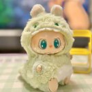 Adorable Green Dino Costume for Labubu, Plush Doll Clothes Animal Outfit Accessories