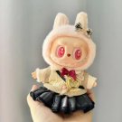 Trendy Uniform Black Skirt for Labubu, Fashionable Clothes Labubu Dolls Outfit Accessories