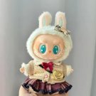 Trendy Uniform Red Skirt for Labubu, Fashionable Clothes Labubu Dolls Outfit Accessories